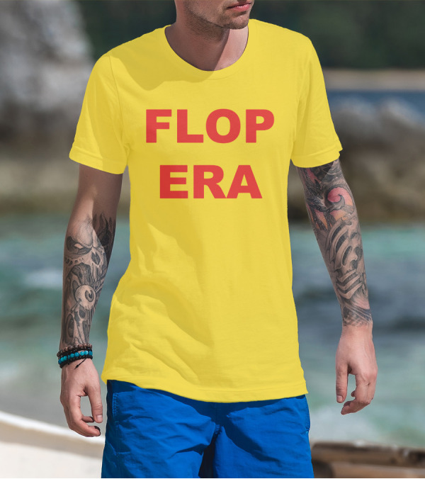 FLOP ERA Yellow Background T-Shirt