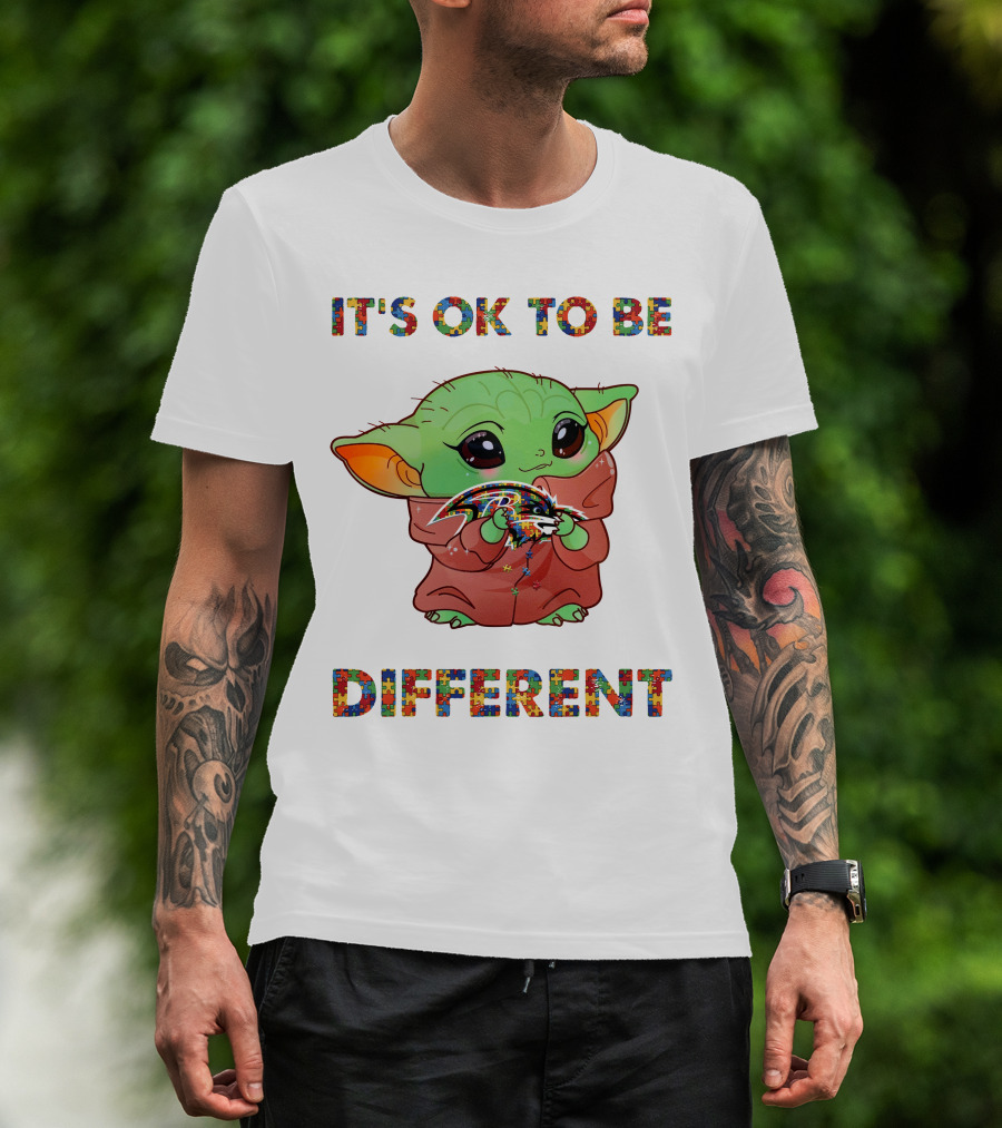It's Ok To Be Different Baltimore Ravens T-Shirt