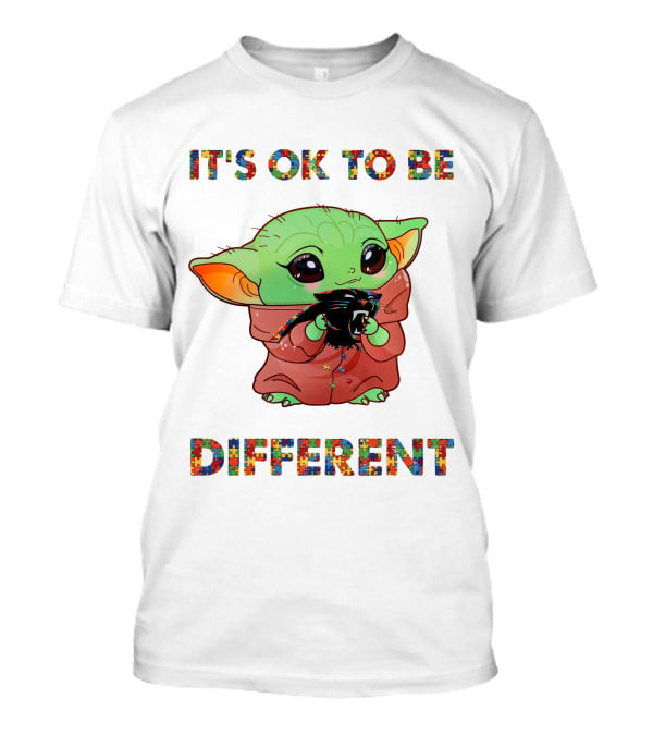 It's Ok To Be Different Yoda Carolina Panthers T-Shirt