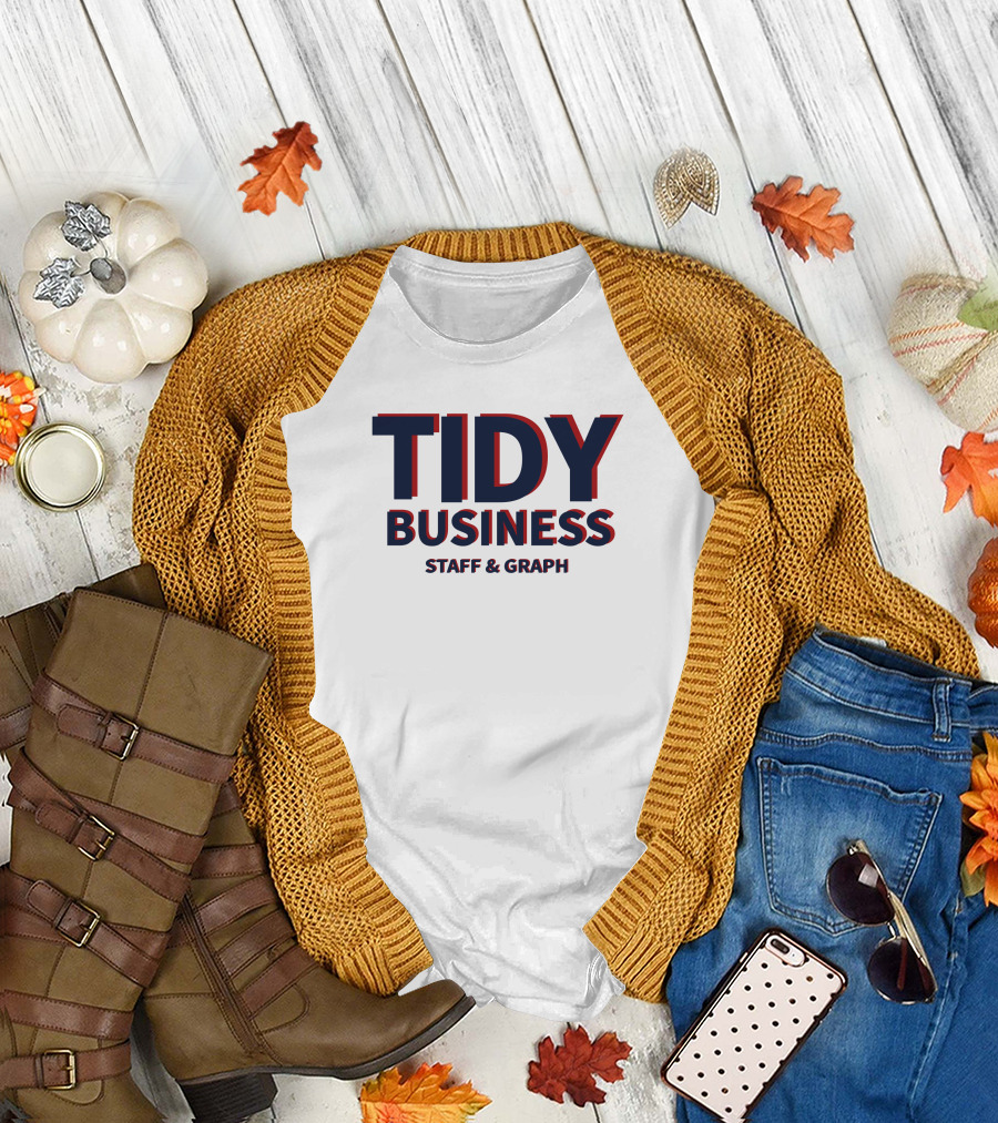 Steve Dangle Glynn Tidy Business Staff and Graph T-Shirt