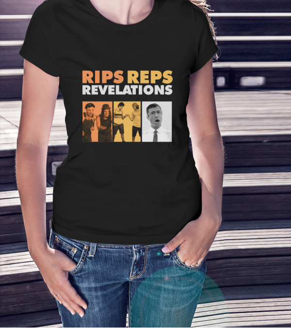 Letterkenny Problems Rips Reps Revelations Black And White And Color Characters T-Shirt