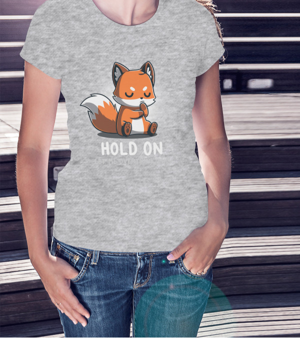 TeeTurtle Hold On Let Me Overthink This Fox T-Shirt