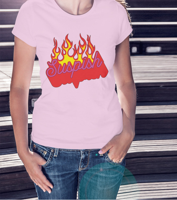 Bailey Sarian Suspish Flame Light Pink T-Shirt