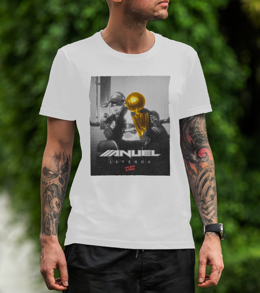 Anuel AA Leyenda Real Hasta La Muerte Gold Trophy T-Shirt