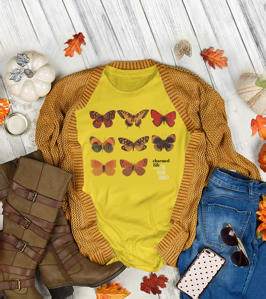 Charmed Life The Best of The Divine Comedy Butterflies T-Shirt