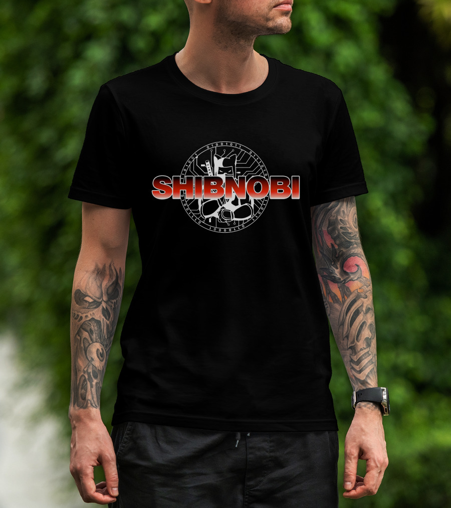 SHIBNOBI Ninja Circuit Digital Code Emblem T-Shirt