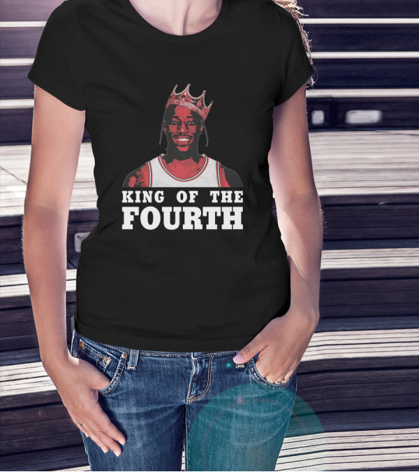 King Of The Fourth Basketball Crown T-Shirt