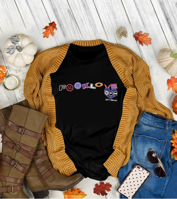 Fook Love 6PM 877-432-8411 Sad Face T-Shirt