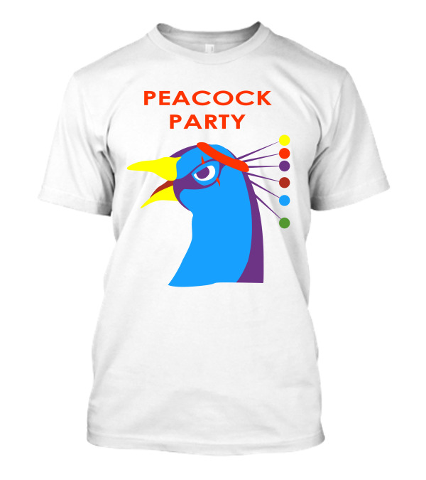 Auburn C Dylan Peacock Party Vibrant Head T-Shirt