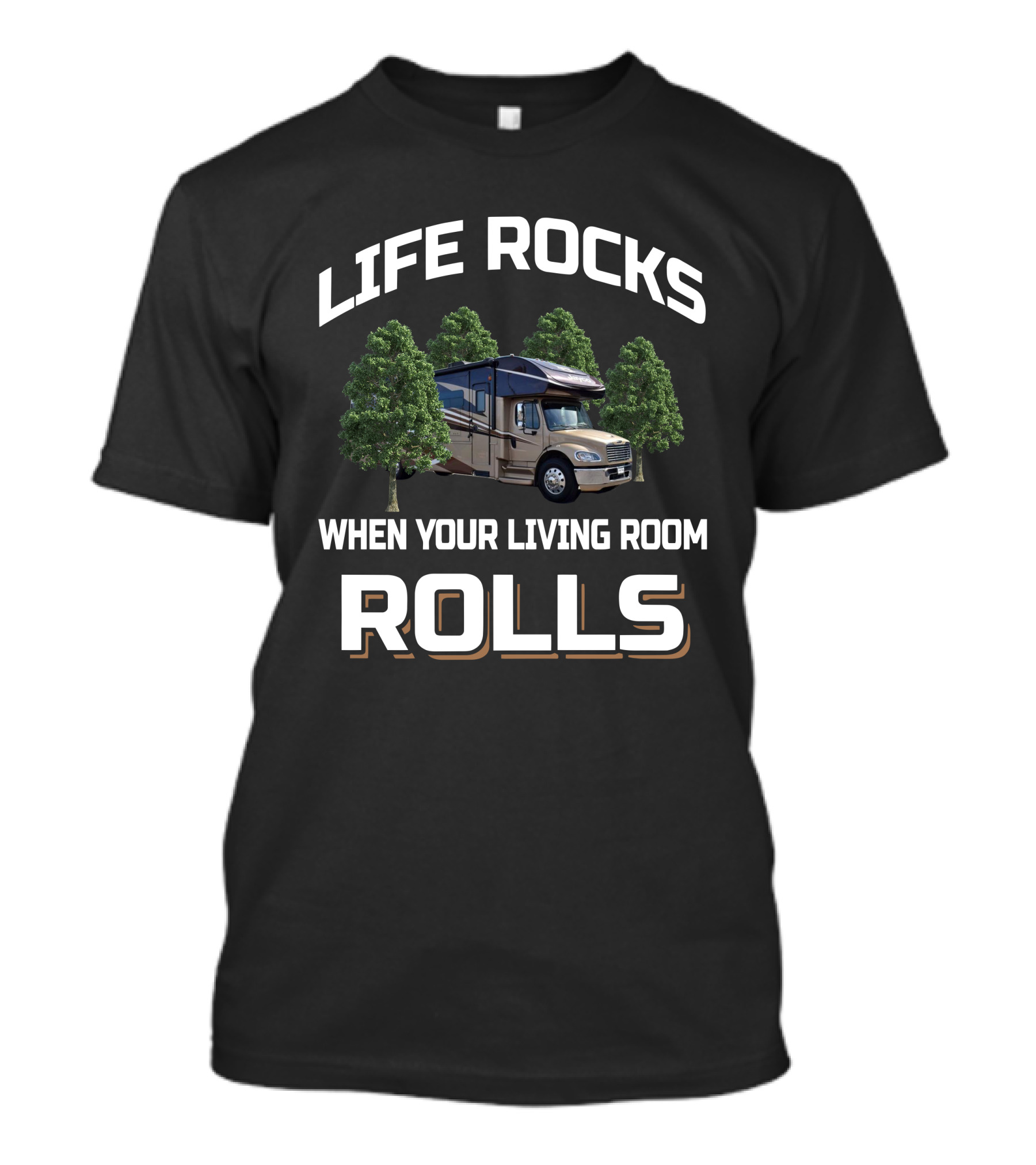 Jayco Seneca Life Rocks When Your Living Room Rolls RV T-Shirt