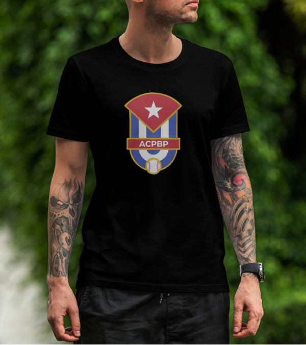 ACPBP Cuban Baseball Emblem Star And Baseball T-Shirt