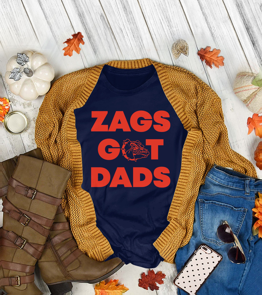 Zags Got Dads Gonzaga Bulldogs Logo Matt Gregg T-Shirt