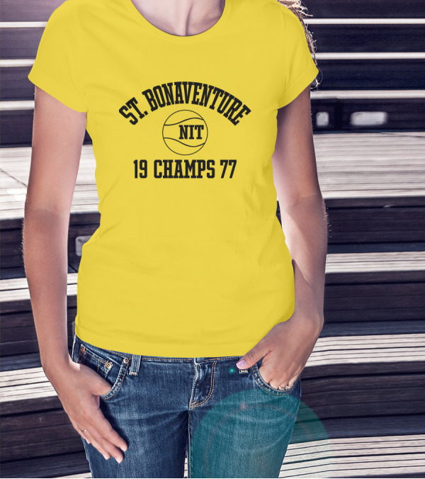 St. Bonaventure NIT 19 Champs 77 Basketball T-Shirt