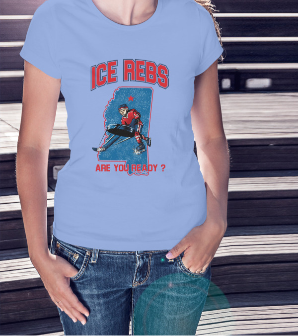 ICE REBS HOCKEY ARE YOU READY MISSISSIPPI STATE OUTLINE T-Shirt