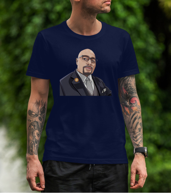 Lord Fusitu'a Bitcoin Enamel Pin Suit And Tie T-Shirt