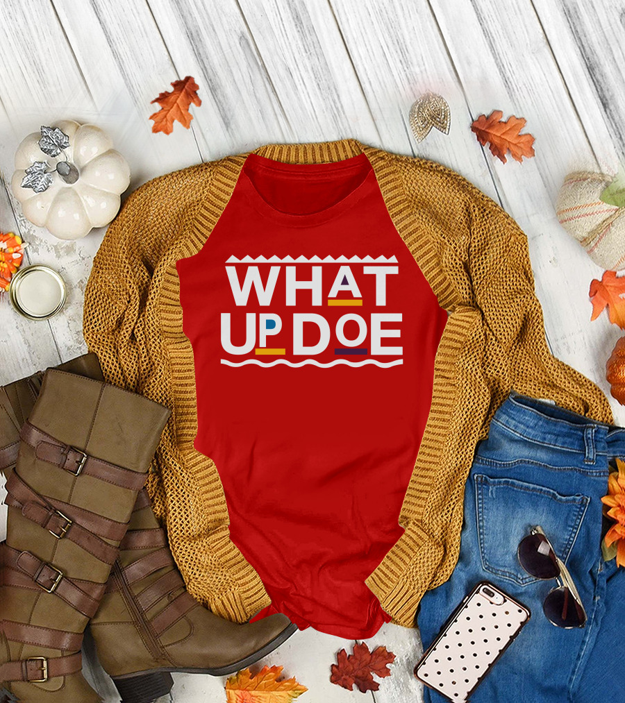 WHAT UP DOE Red T-Shirt