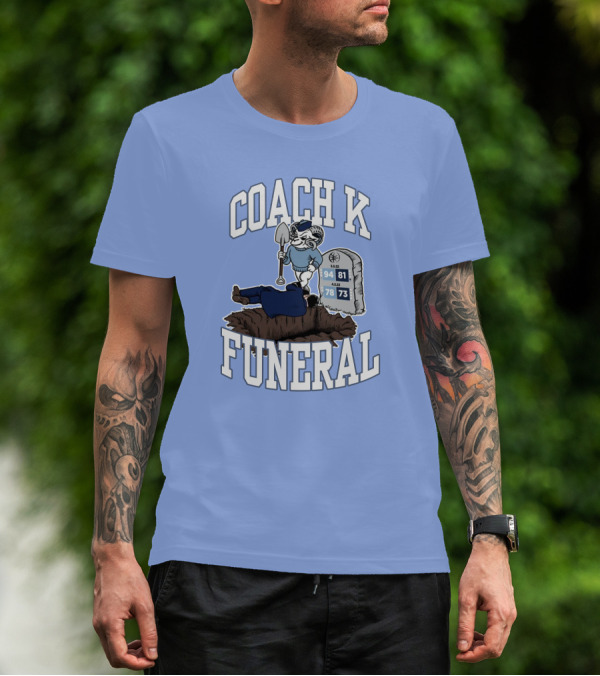Coach K Funeral Tombstone 94 81 78 73 Duke Rivalry Iconic T-Shirt