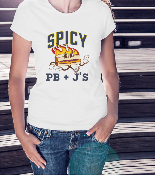 Spicy PB + J's Flaming Sandwich Character T-Shirt
