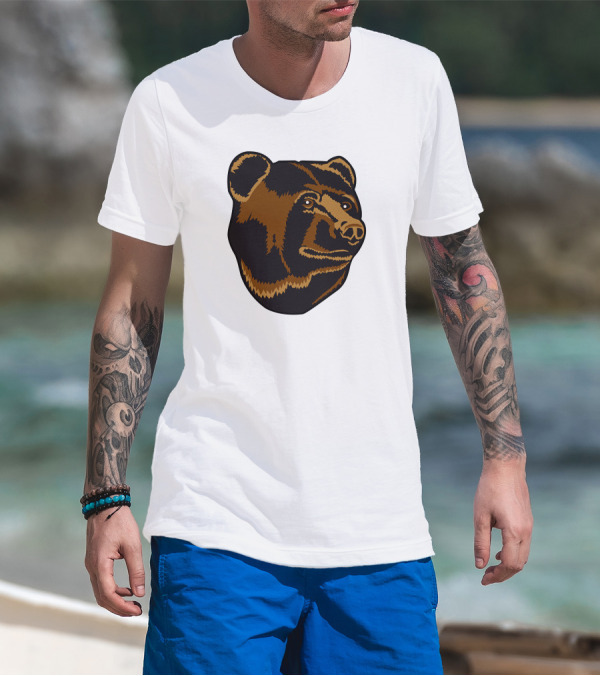 Boston Bruins Bear Head Emblem T-Shirt