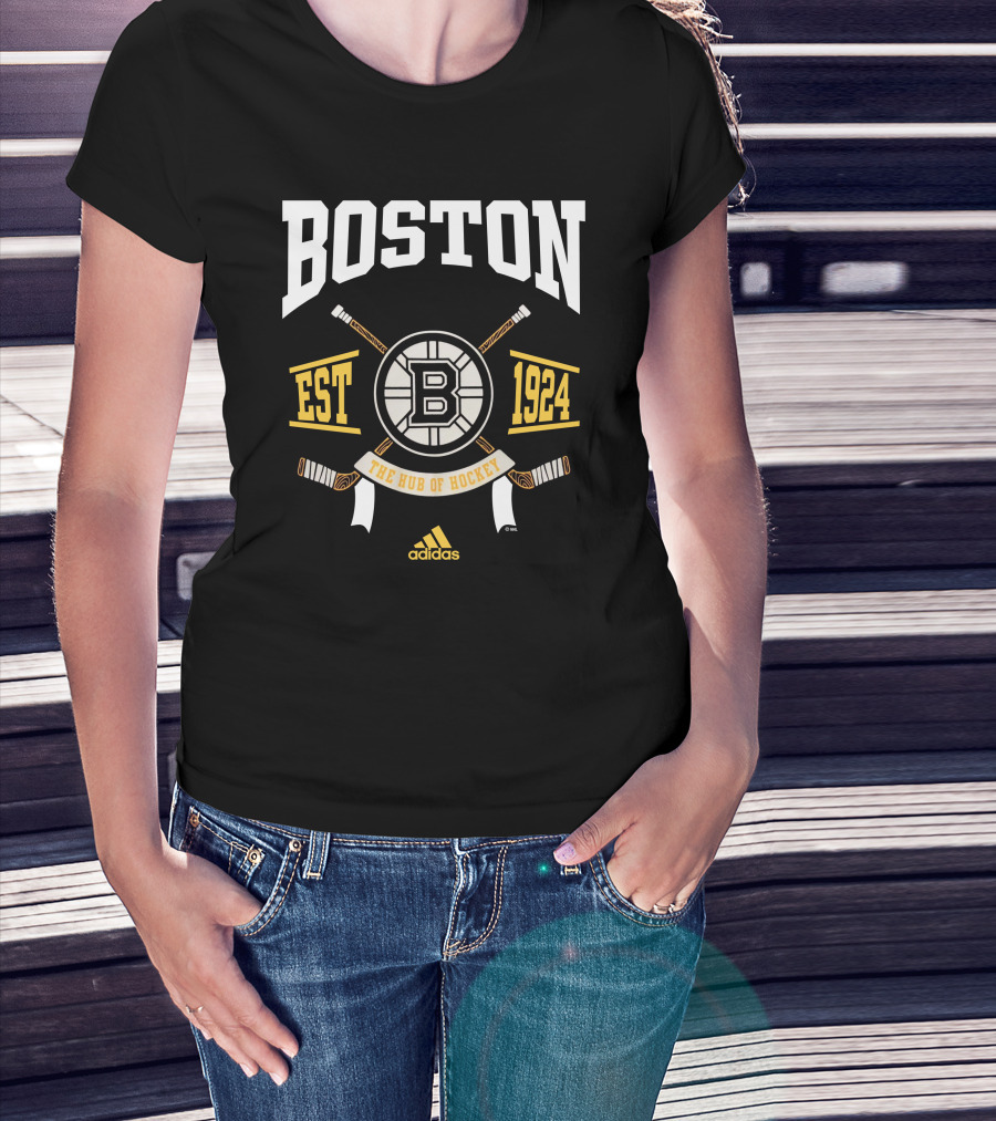 Boston Bruins Boston Est 1924 The Hub Of Hockey T-Shirt