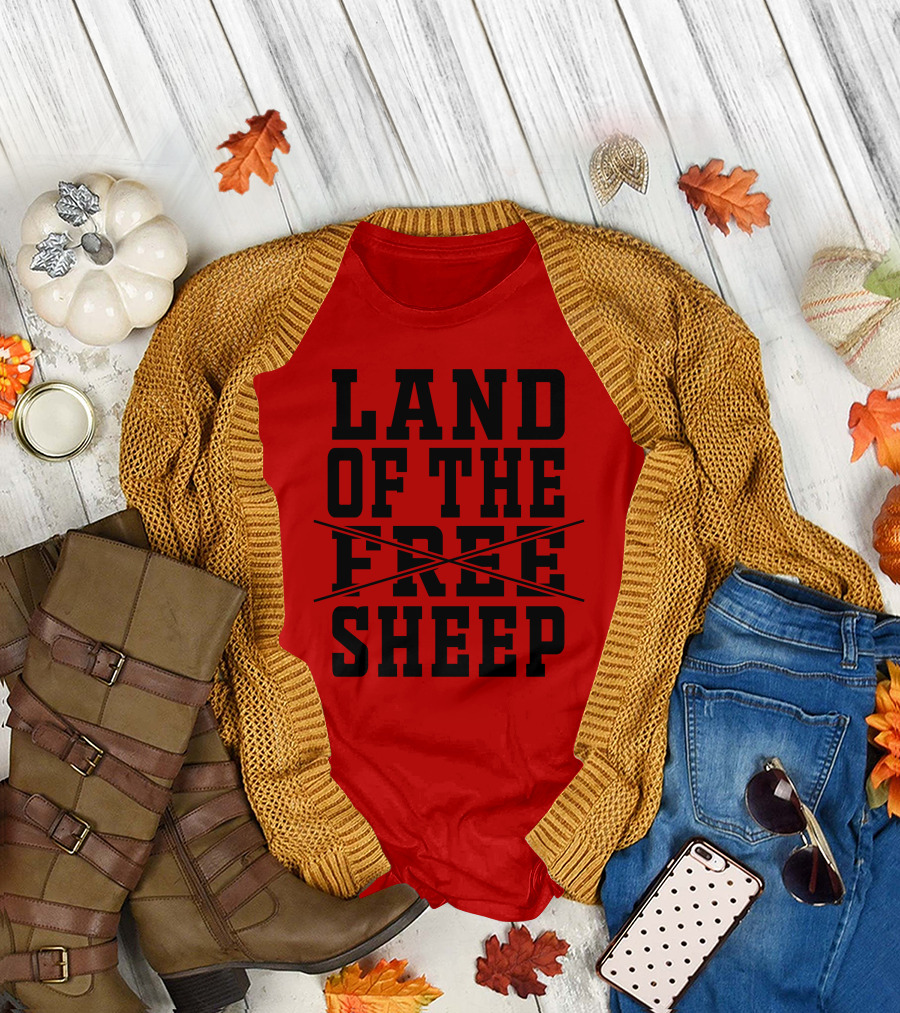 Land Of The Crossed Out Free Sheep T-Shirt