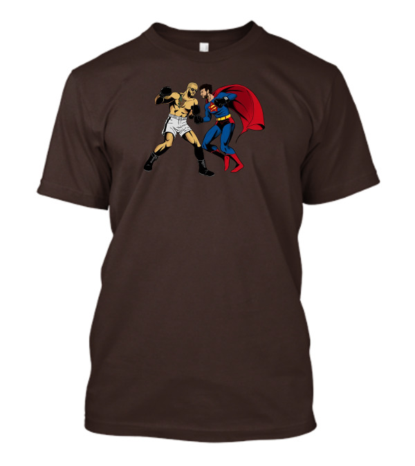 Adin Vs. Top Cartoon Boxer Superhero Confrontation T-Shirt