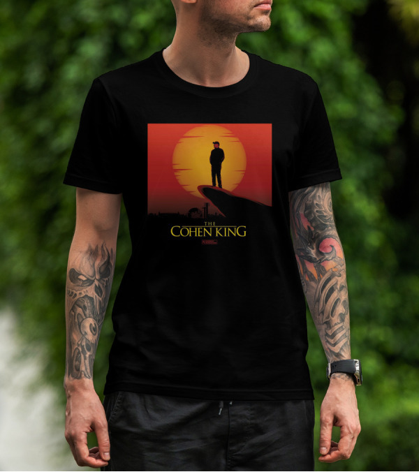 The Cohen King Silhouette On Sunset Cliff T-Shirt