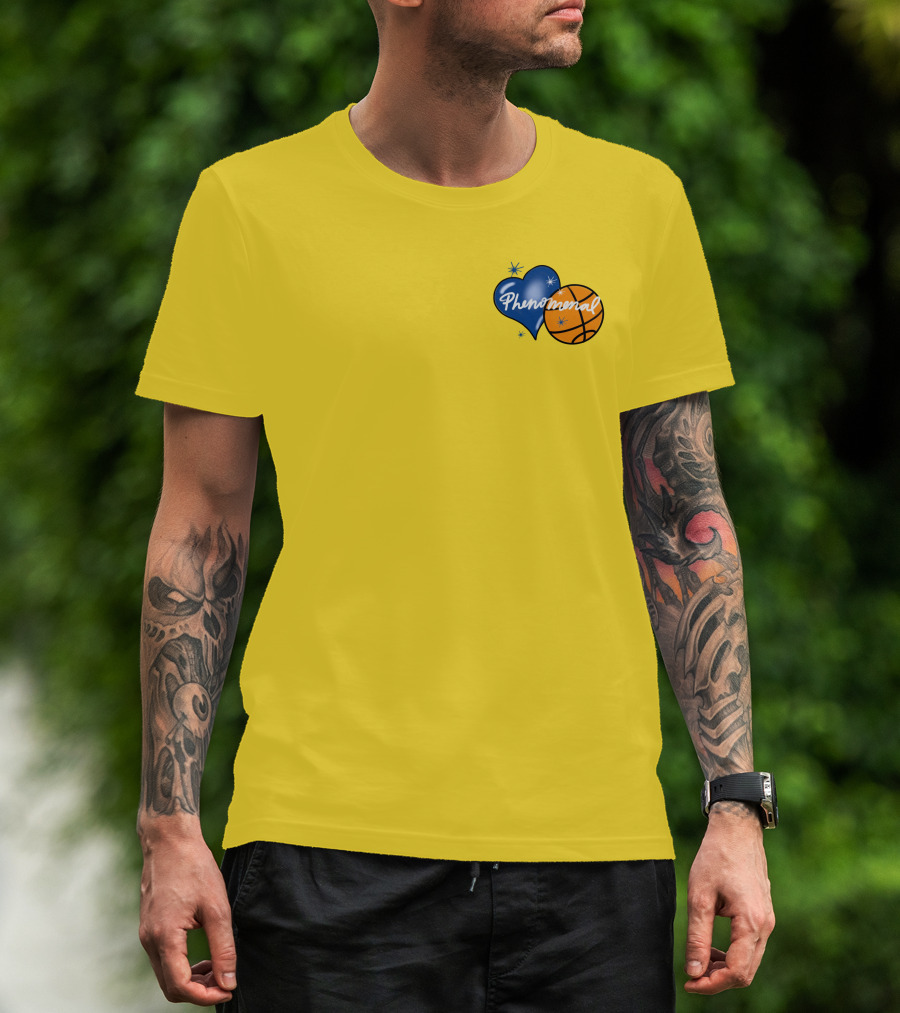 Phenomenal Warriors Shop Basketball Heart T-Shirt