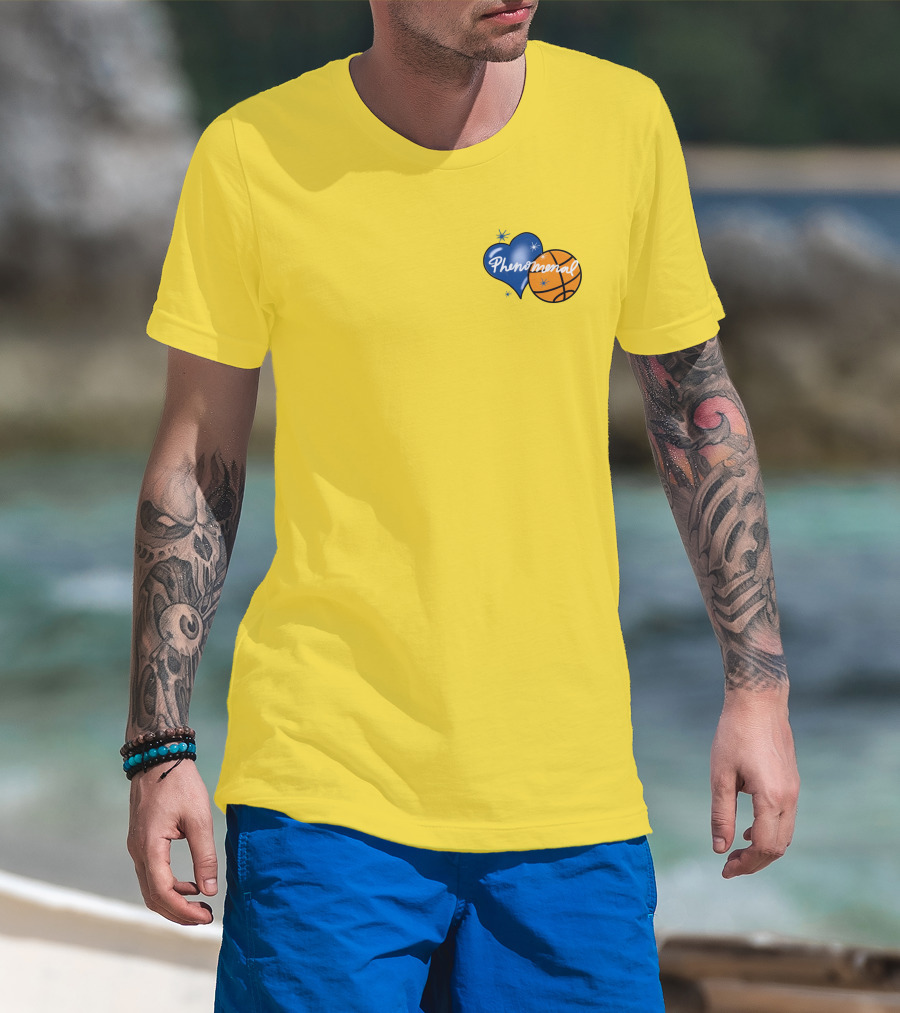 Phenomenal Warriors Shop Basketball Heart T-Shirt