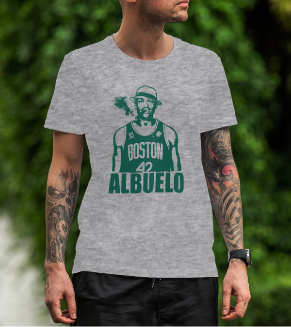 Boston 42 Albuelo Smoking Basketball Jersey T-Shirt