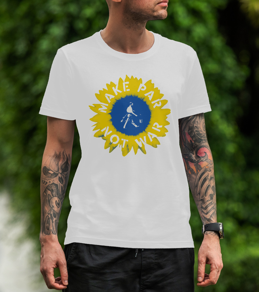 Make Par Not War Sunflower Linksoul Merch Charity T-Shirt