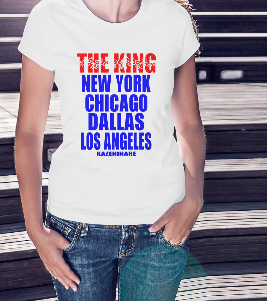 Minoru Suzuki The King New York Chicago Dallas Los Angeles Kazeninare NJPW1972 Shop T-Shirt