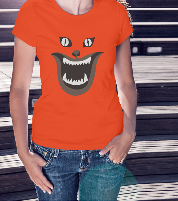 Criterion Channel The Criterion House Horror Cat Face Criterion Merch T-Shirt