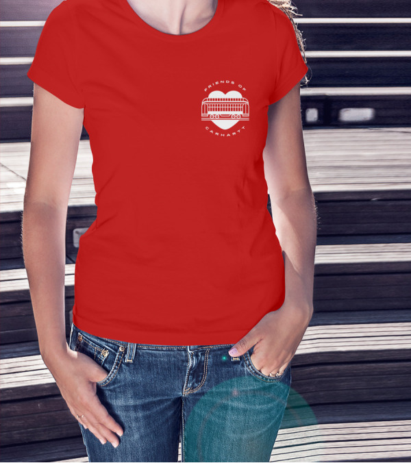 Friends Of Carhartt Heart And Trolley Symbol T-Shirt