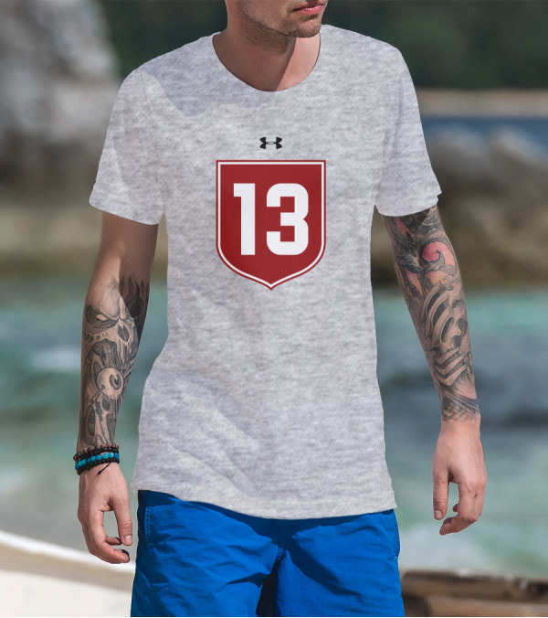 13 Under Armour Red Shield T-Shirt