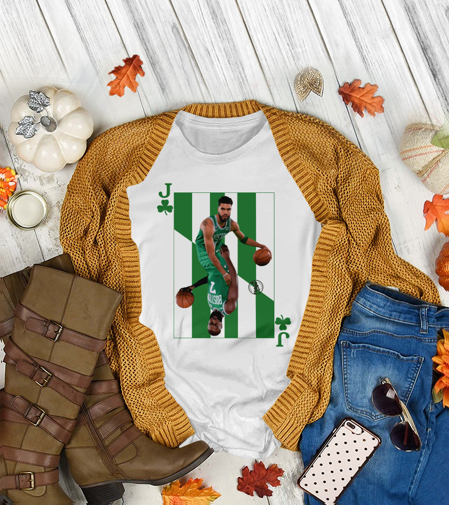 Jason Tatum and Jaylen Brown The Jays Boston Celtics Playing Card T-Shirt