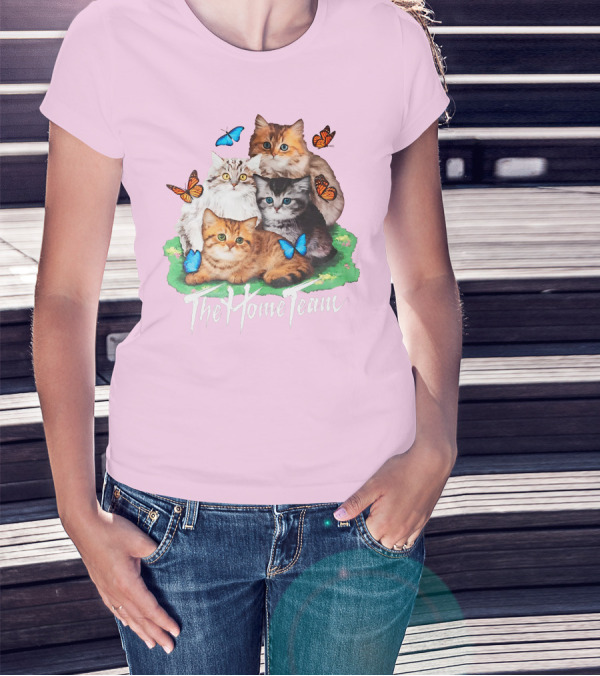 Kittens The Home Team Butterflies T-Shirt