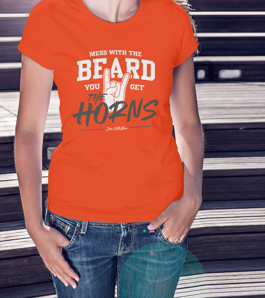 Mess With The Beard You Get The Horns Jon Rothstein T-Shirt