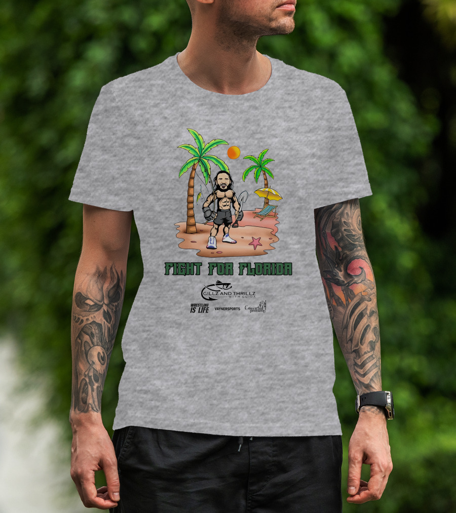 Fight For Florida Wrestling Is Life With VaynerSports Guida Gillz And Thrillz T-Shirt