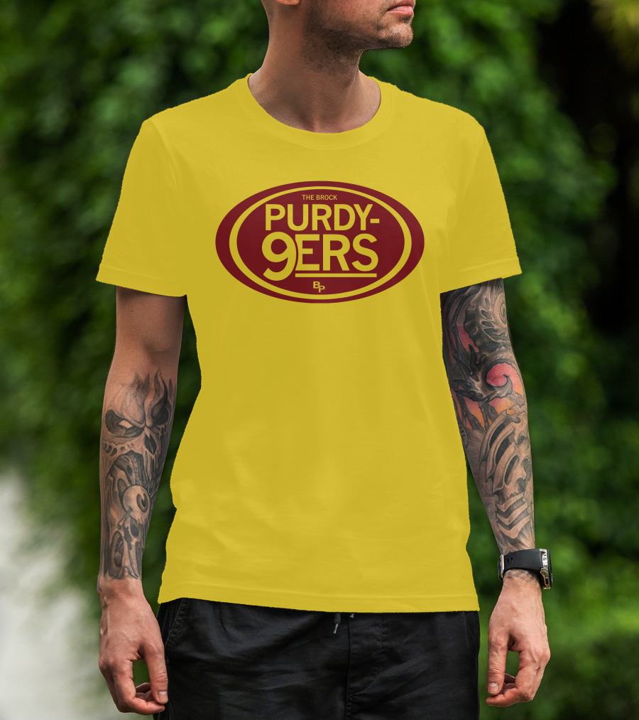The Brock Purdy-9Ers BP Logo Oval T-Shirt