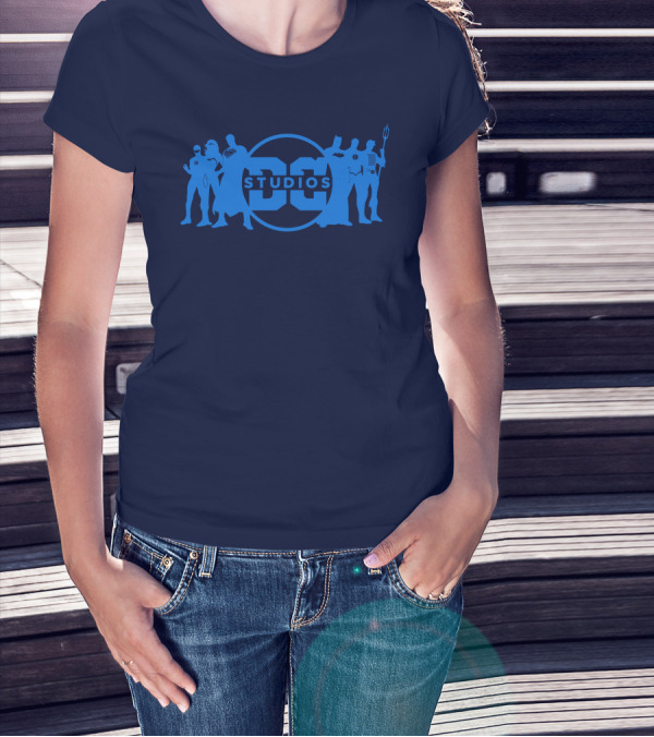 DC Studios Superheroes Silhouettes Logo Iconic Characters T-Shirt