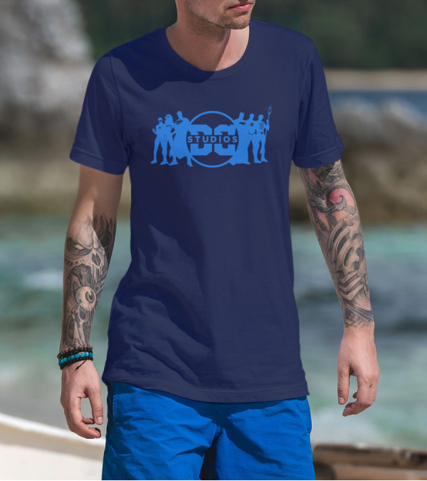 DC Studios Superheroes Silhouettes Logo Iconic Characters T-Shirt