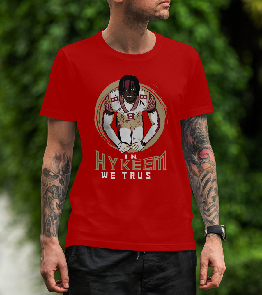 Hykeem Football Embrace Number 8 In Hykeem We Trust T-Shirt