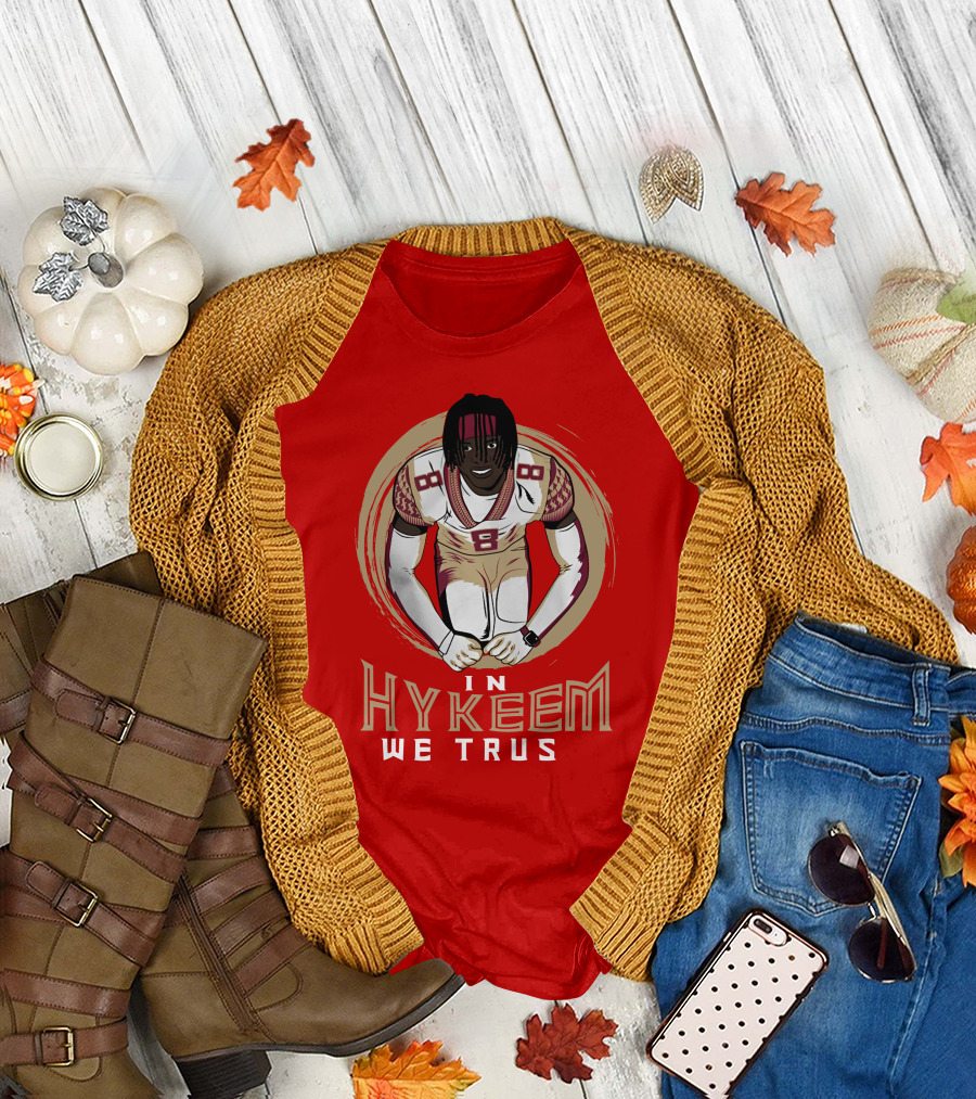 Hykeem Football Embrace Number 8 In Hykeem We Trust T-Shirt
