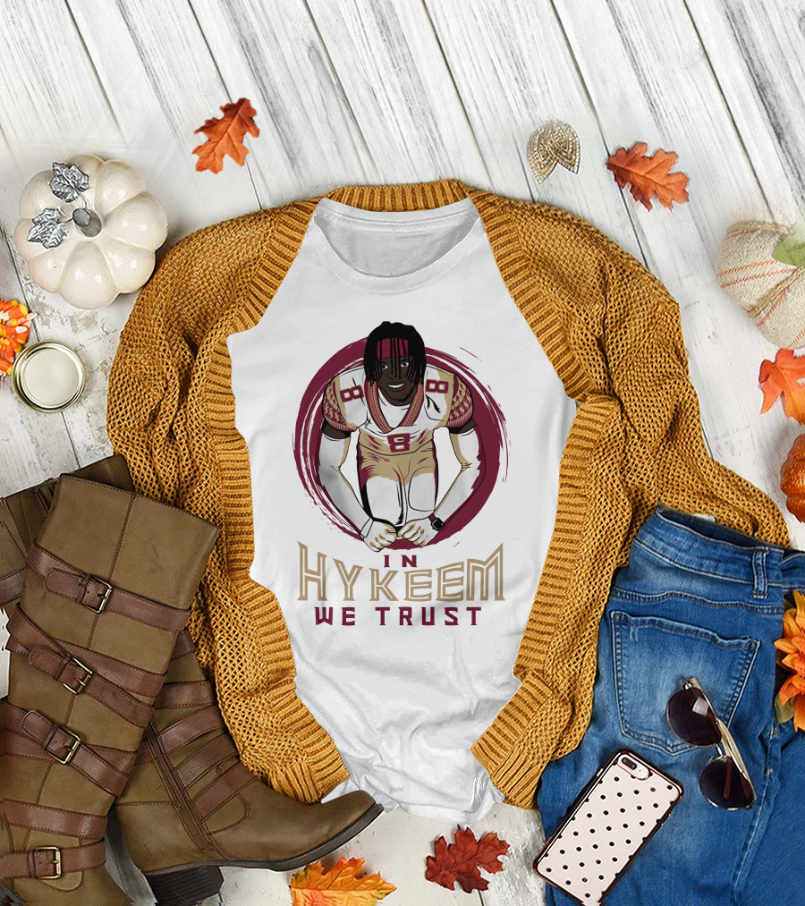 In Hykeem We Trust Football Player Number 8 T-Shirt