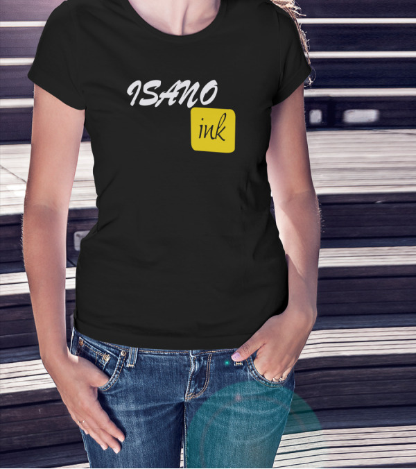 ISANO Ink Bold Minimalist Design Stylish Typography T-Shirt