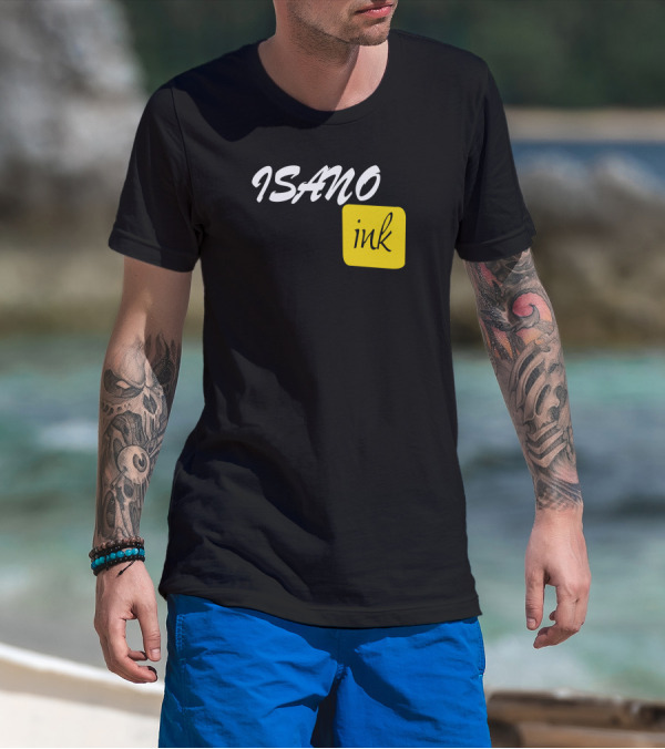ISANO Ink Bold Minimalist Design Stylish Typography T-Shirt