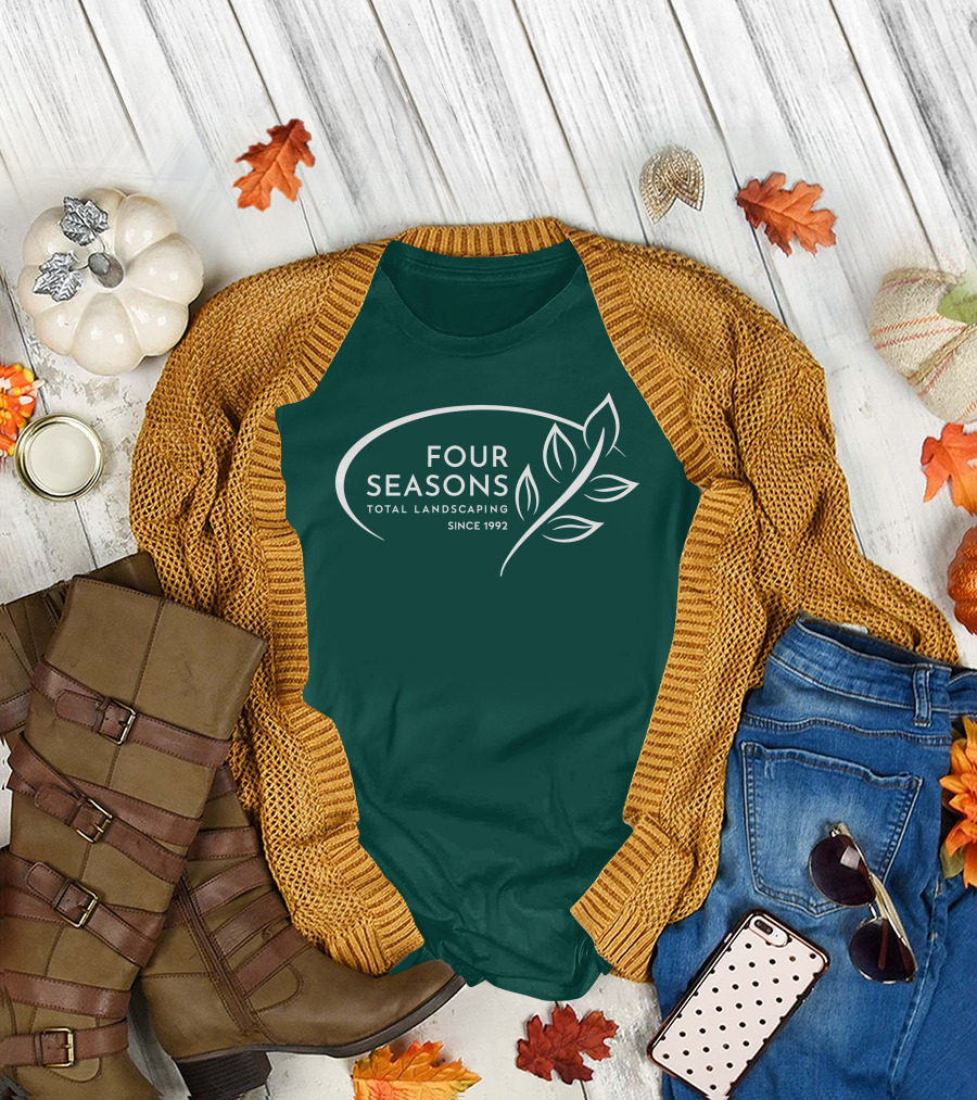 Four Seasons Total Landscaping Since 1992 Leaf T-Shirt