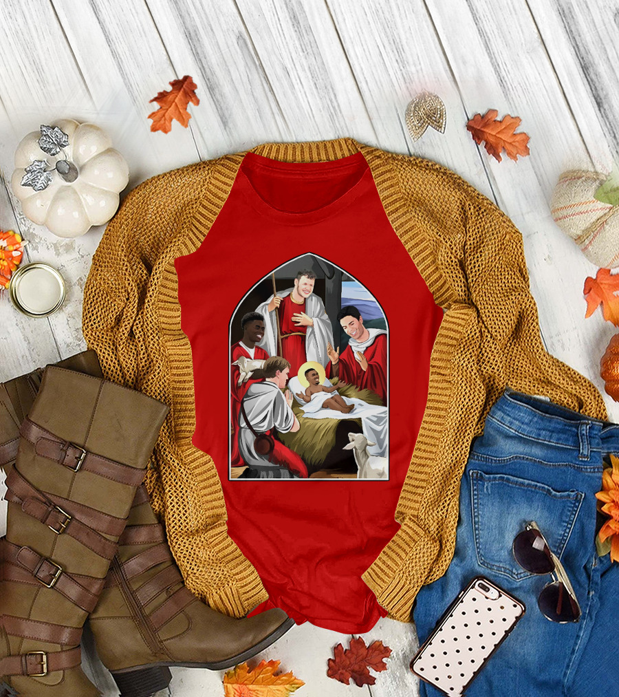 Arsenal Football Nativity Scene Christmas Jumper T-Shirt