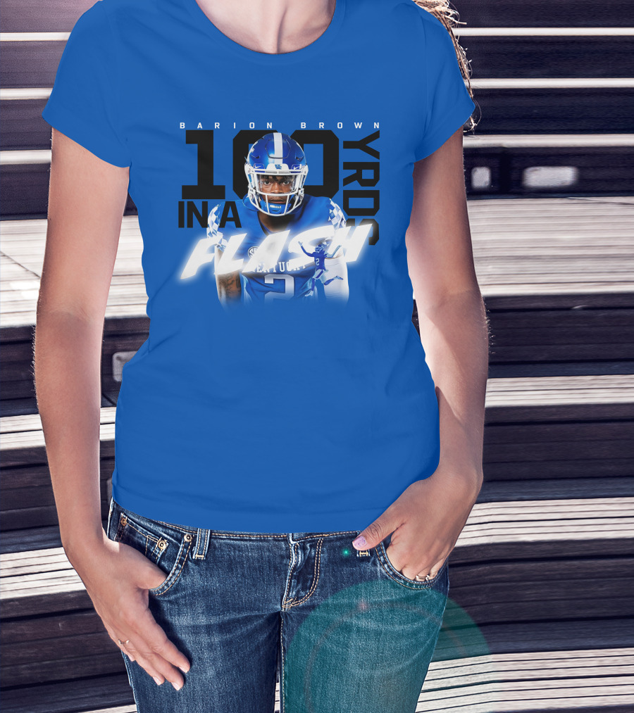 Barion Brown Kentucky 100 Yards In A Flash T-Shirt